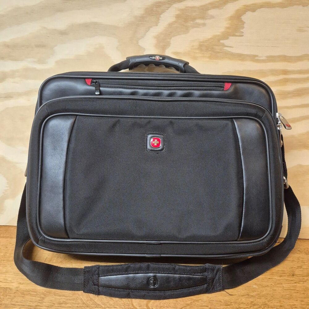 Swiss Gear Wenger Laptop Briefcase Black Shoulder Messenger Business Bag